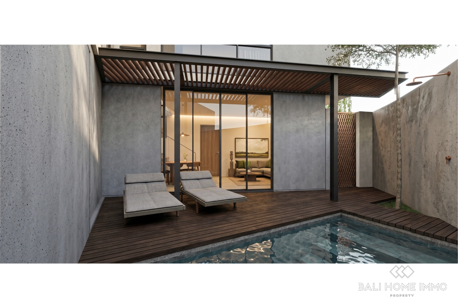 Villa raffinée de 1 chambre sur plan à vendre en bail emphytéotique à Ungasan près de Melasti view 3