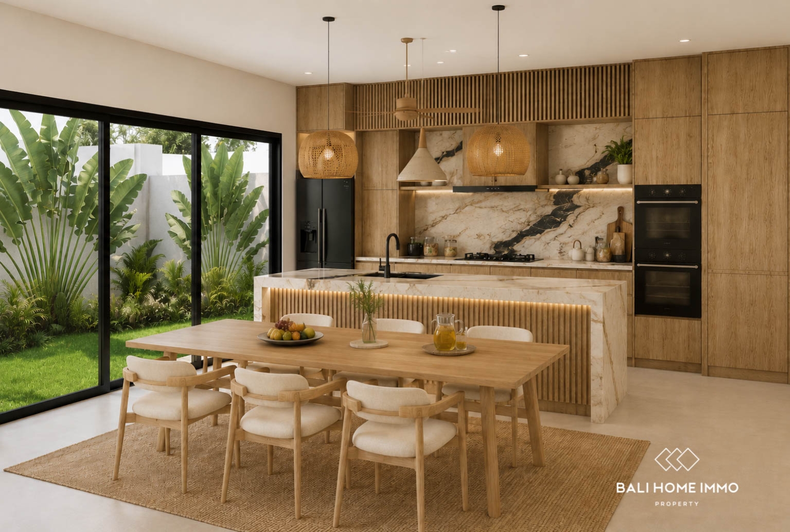 Villa 2 Kamar Off-plan Berpemandangan Sawah Dijual di Cemagi view 3