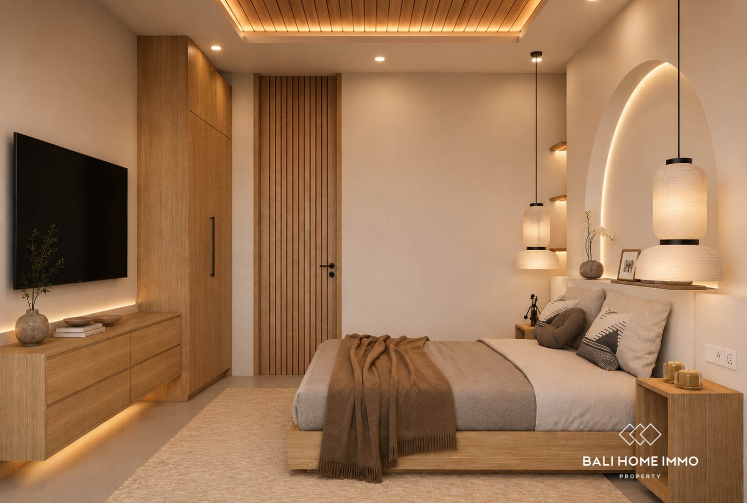 Villa 2 Kamar Off-plan Berpemandangan Sawah Dijual di Cemagi view 6