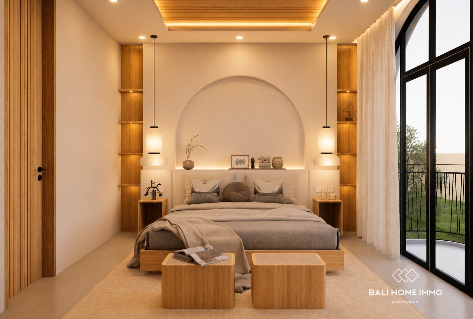 Villa 2 Kamar Off-plan Berpemandangan Sawah Dijual di Cemagi view 5