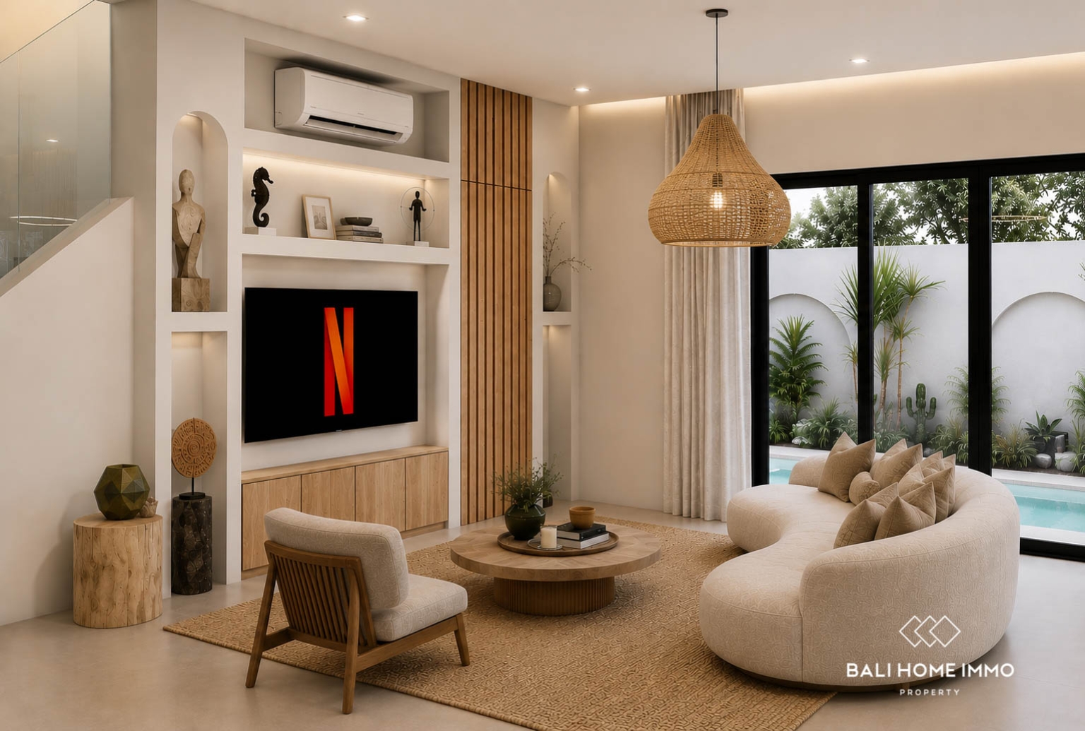 Villa 2 Kamar Off-plan Berpemandangan Sawah Dijual di Cemagi view 2