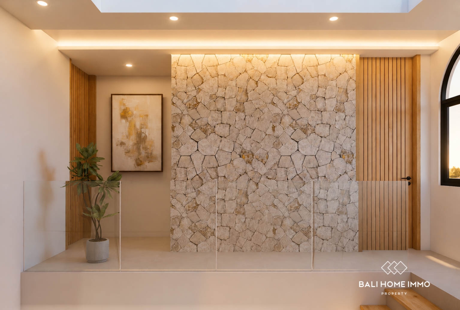 Villa 2 Kamar Off-plan Berpemandangan Sawah Dijual di Cemagi view 4