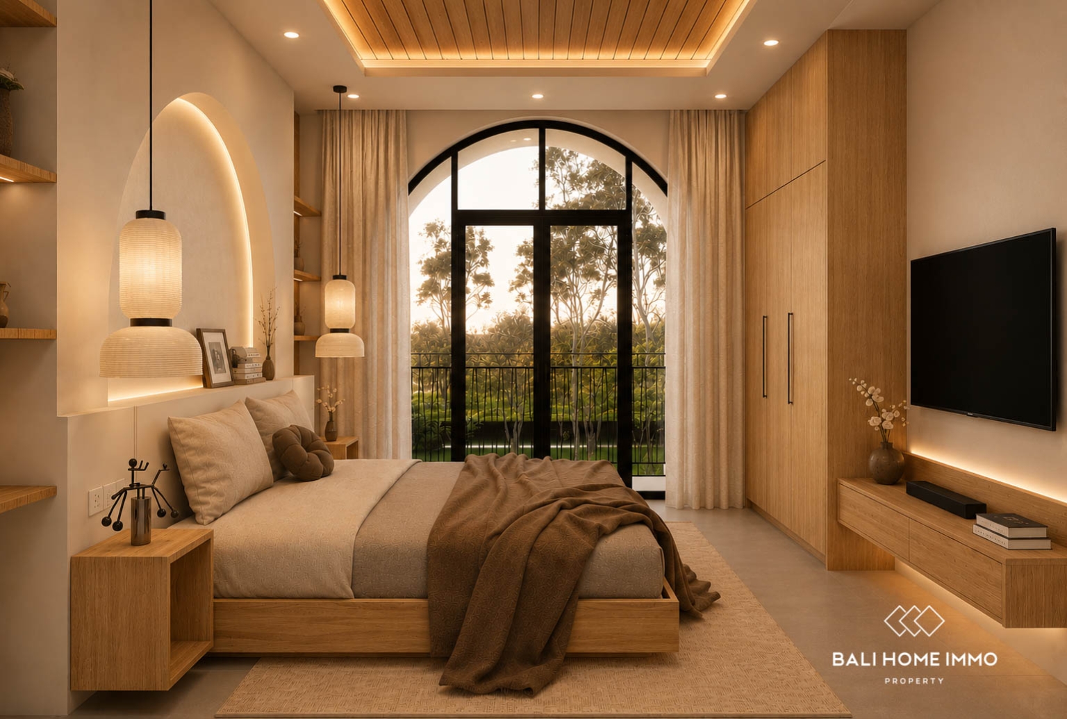 Villa 2 Kamar Off-plan Berpemandangan Sawah Dijual di Cemagi view 7
