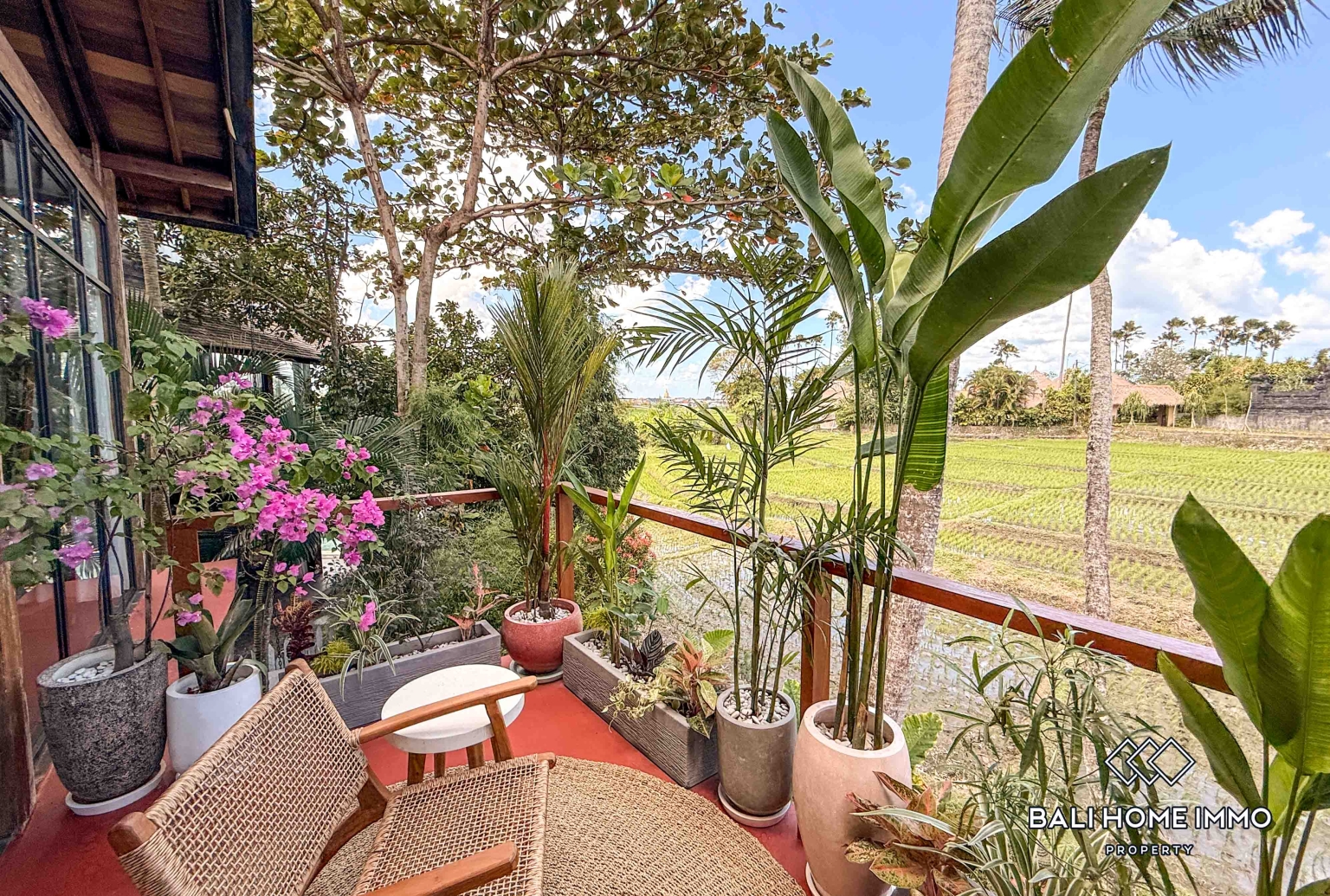 Ricefield view 2 Bedroom Villa For Rent in Cemagi Beachside view 15