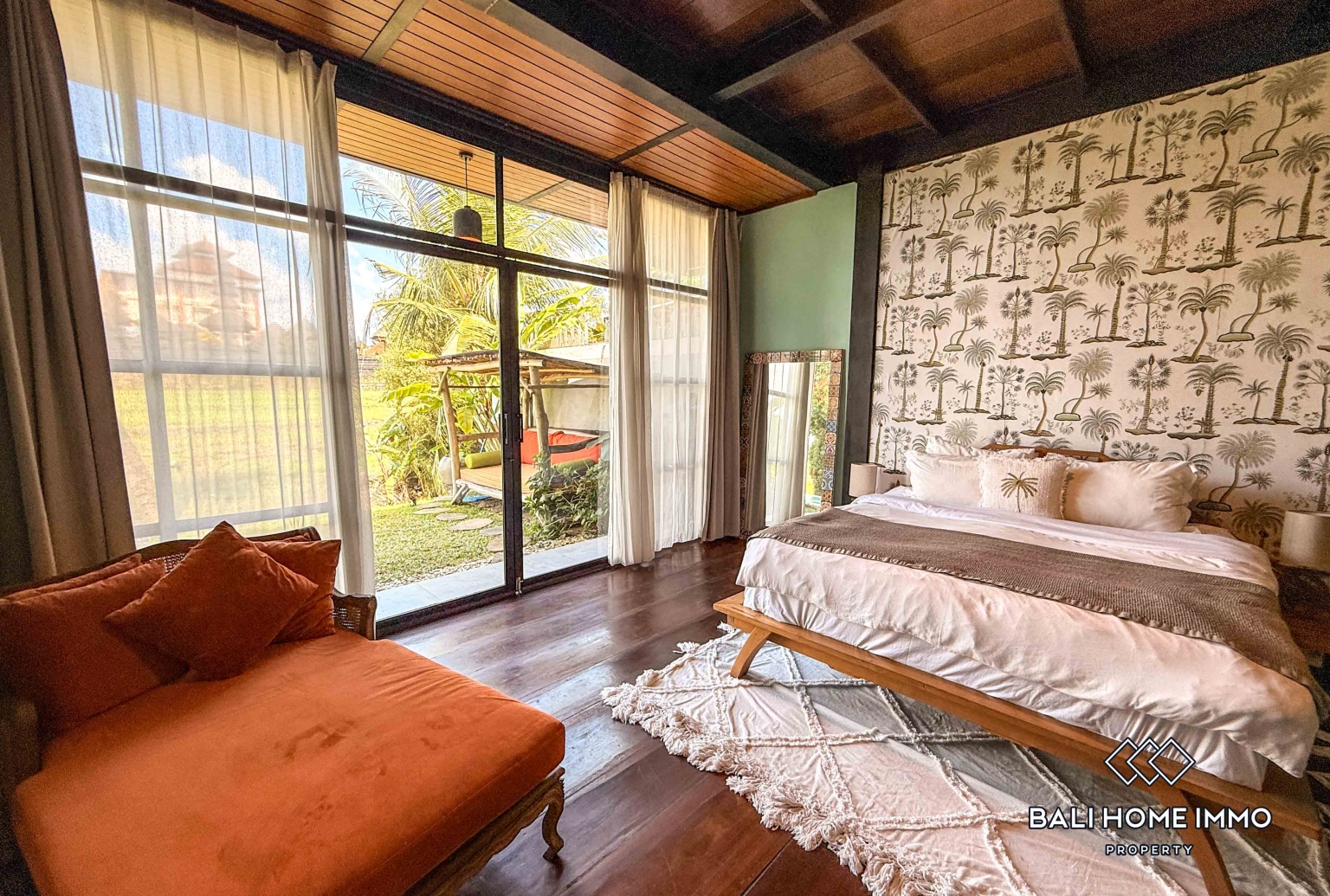 Ricefield view 2 Bedroom Villa For Rent in Cemagi Beachside view 11