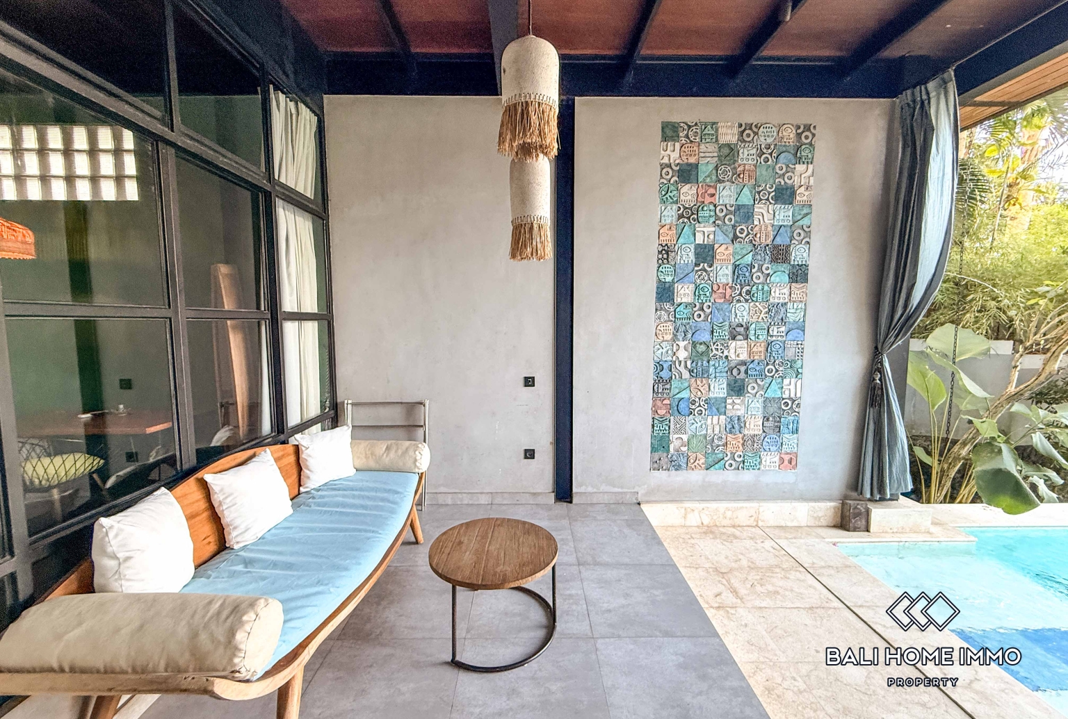Ricefield view 2 Bedroom Villa For Rent in Cemagi Beachside view 3
