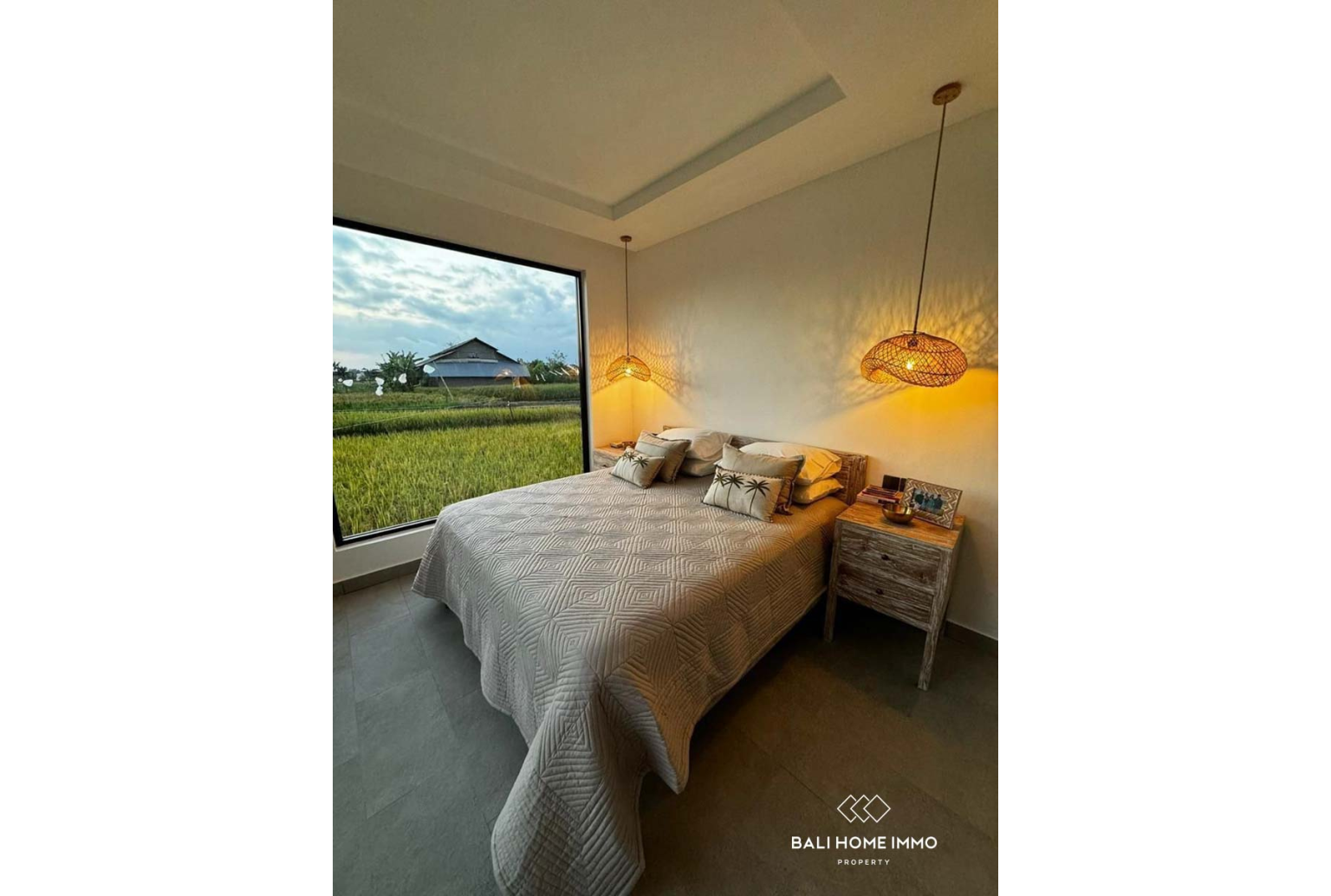 Ricefield View 2 Bedroom Villa FOR SALE LEASEHOLD in Tumbak Bayuh BALI view 4