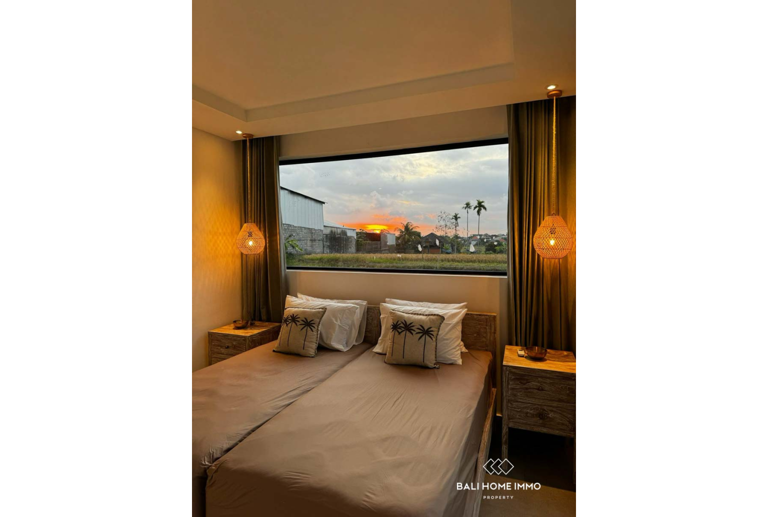 Ricefield View 2 Bedroom Villa FOR SALE LEASEHOLD in Tumbak Bayuh BALI view 6
