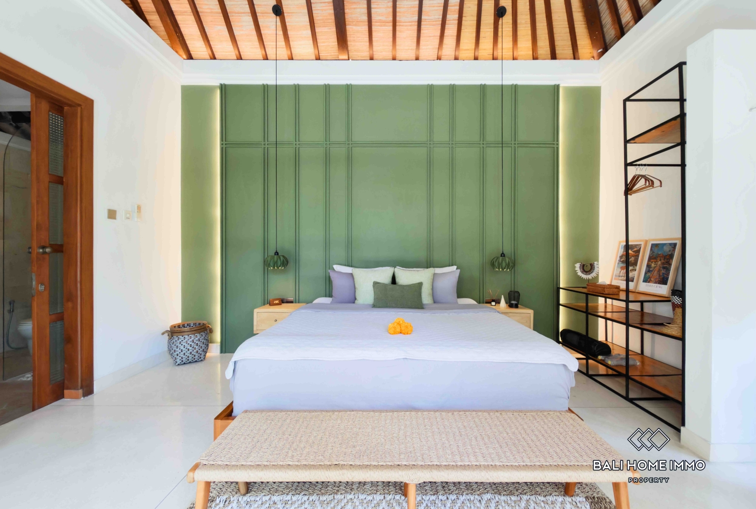 Villa de 3 chambres avec vue sur les rizières à louer à Bali Canggu Batu Bolong view 18