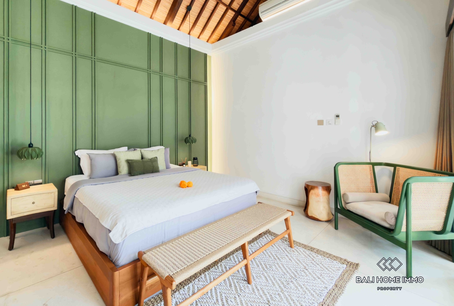 Villa de 3 chambres avec vue sur les rizières à louer à Bali Canggu Batu Bolong view 19