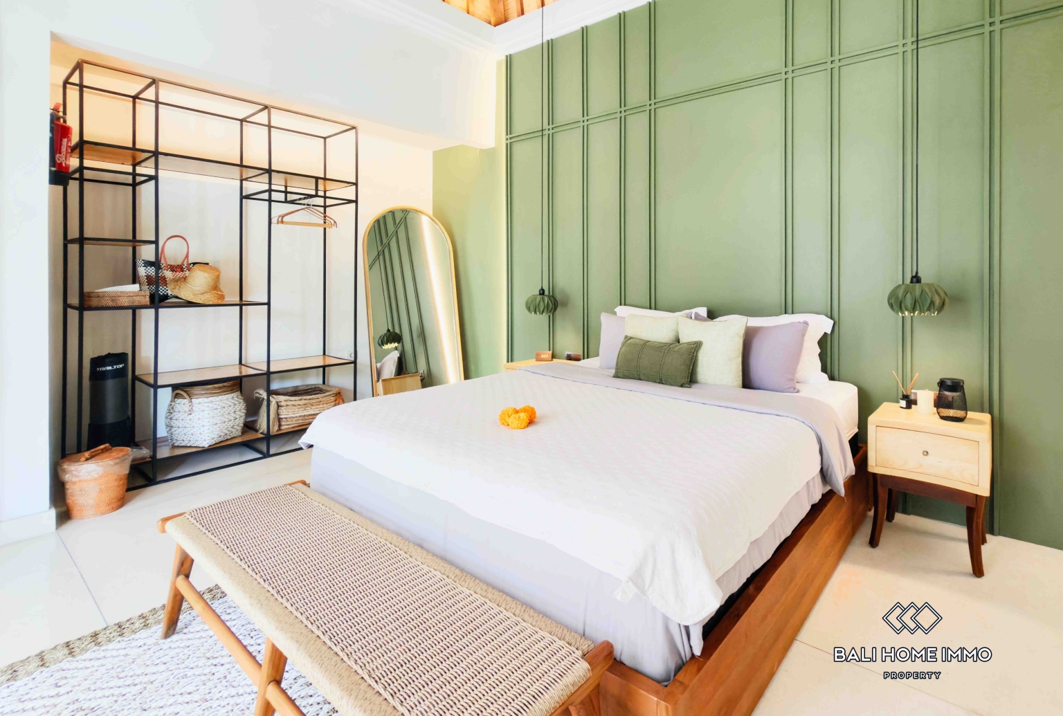 Villa de 3 chambres avec vue sur les rizières à louer à Bali Canggu Batu Bolong view 20