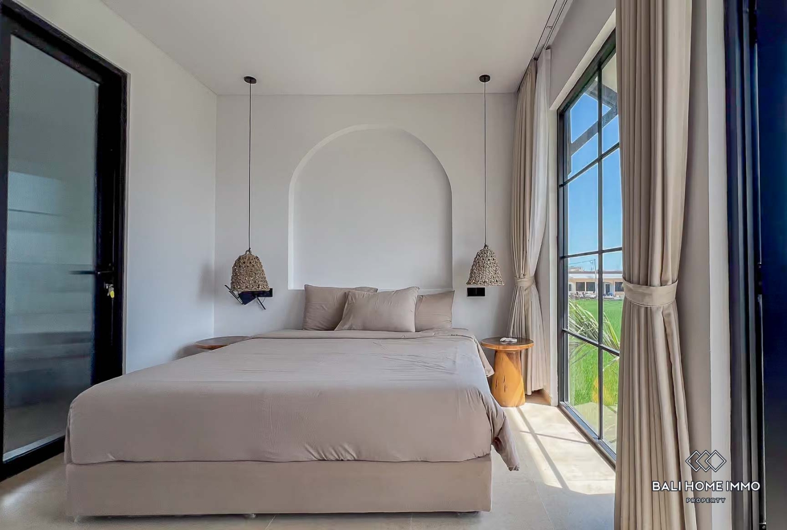 Ricefields view 2 Bedrooms villa for sale and rent in Bali, Near Cemagi & Seseh Beach view 12