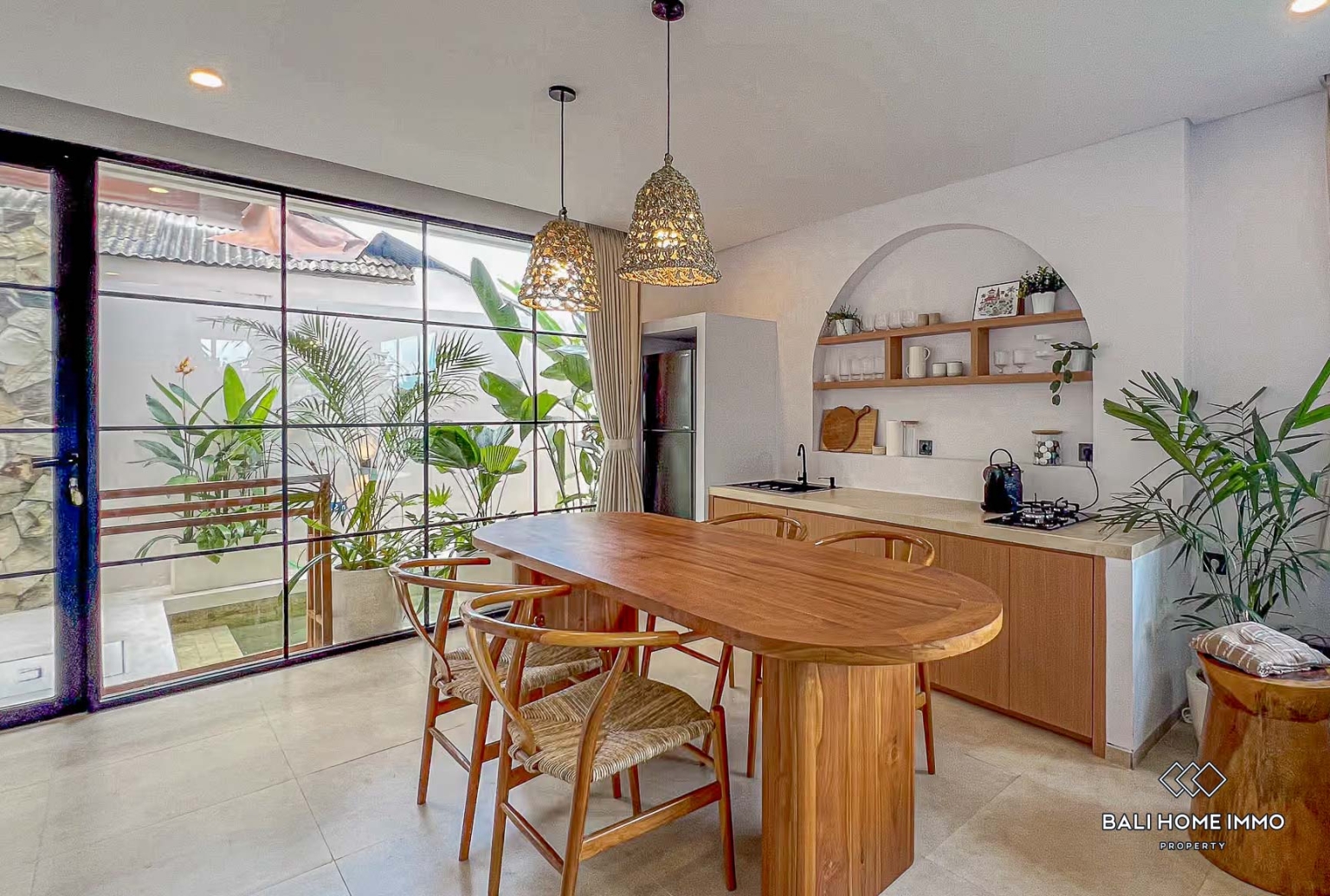 Ricefields view 2 Bedrooms villa for sale and rent in Bali, Near Cemagi & Seseh Beach view 6
