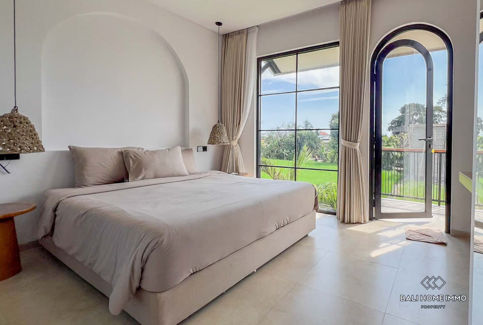 Ricefields view 2 Bedrooms villa for sale and rent in Bali, Near Cemagi & Seseh Beach view 10