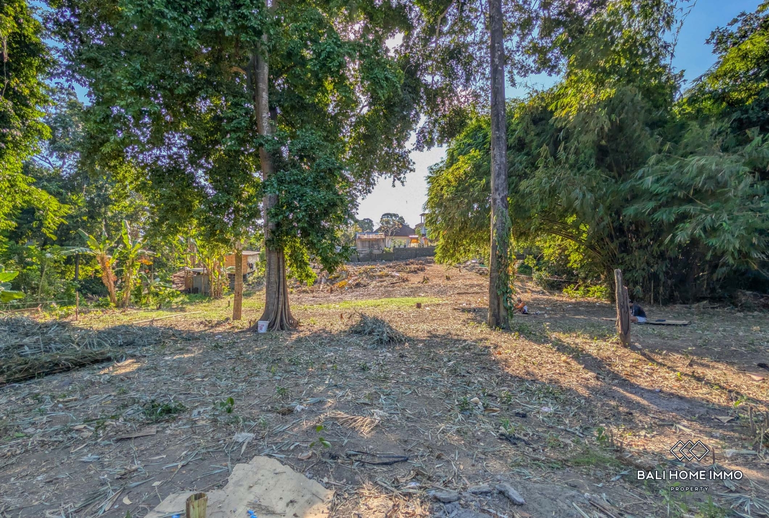 Riverside land for sale leasehold in Bali Canggu residential side view 4