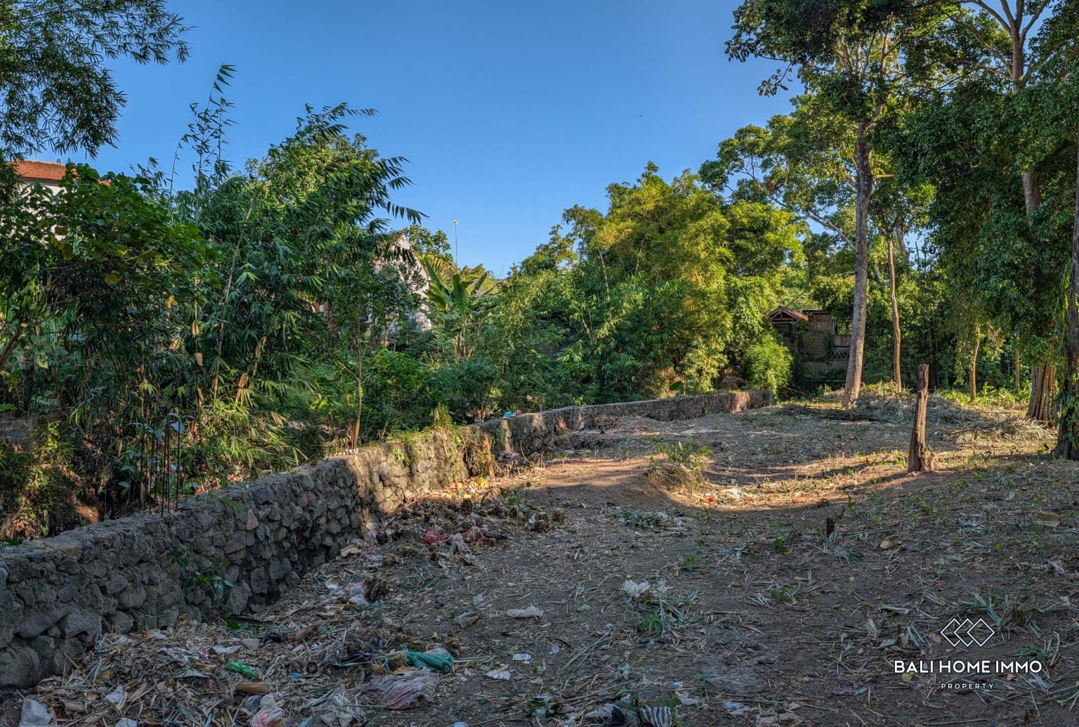 Riverside land for sale leasehold in Bali Canggu residential side view 10