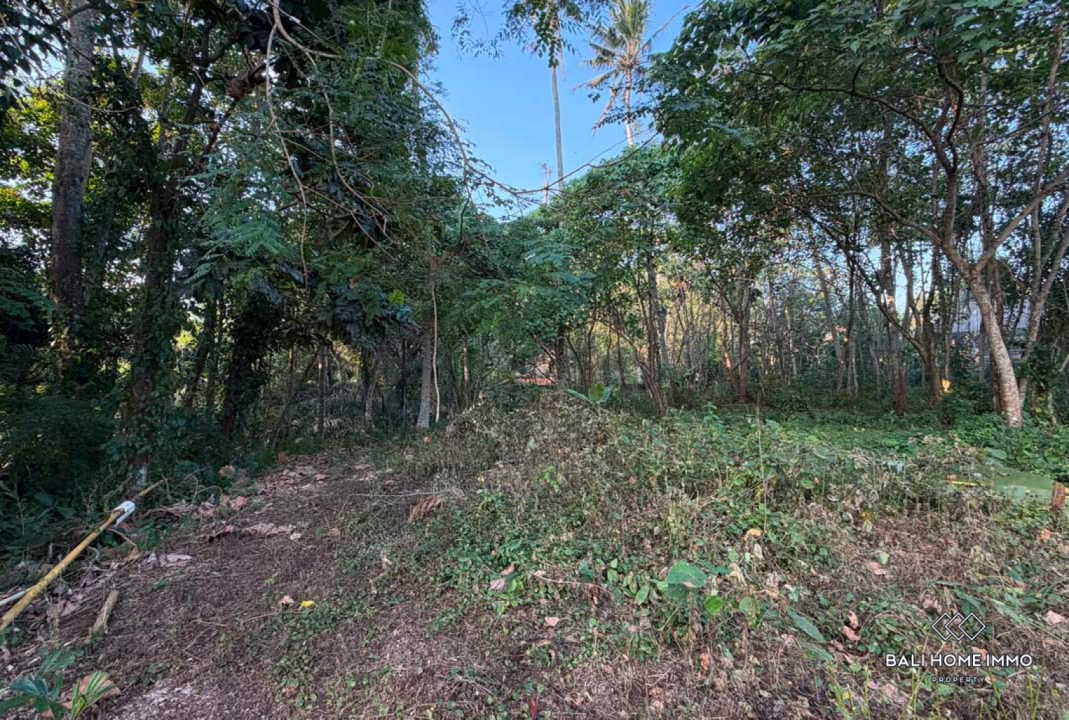 Riverside land in residential area for sale leasehold in Bali Near Canggu residential side view 2