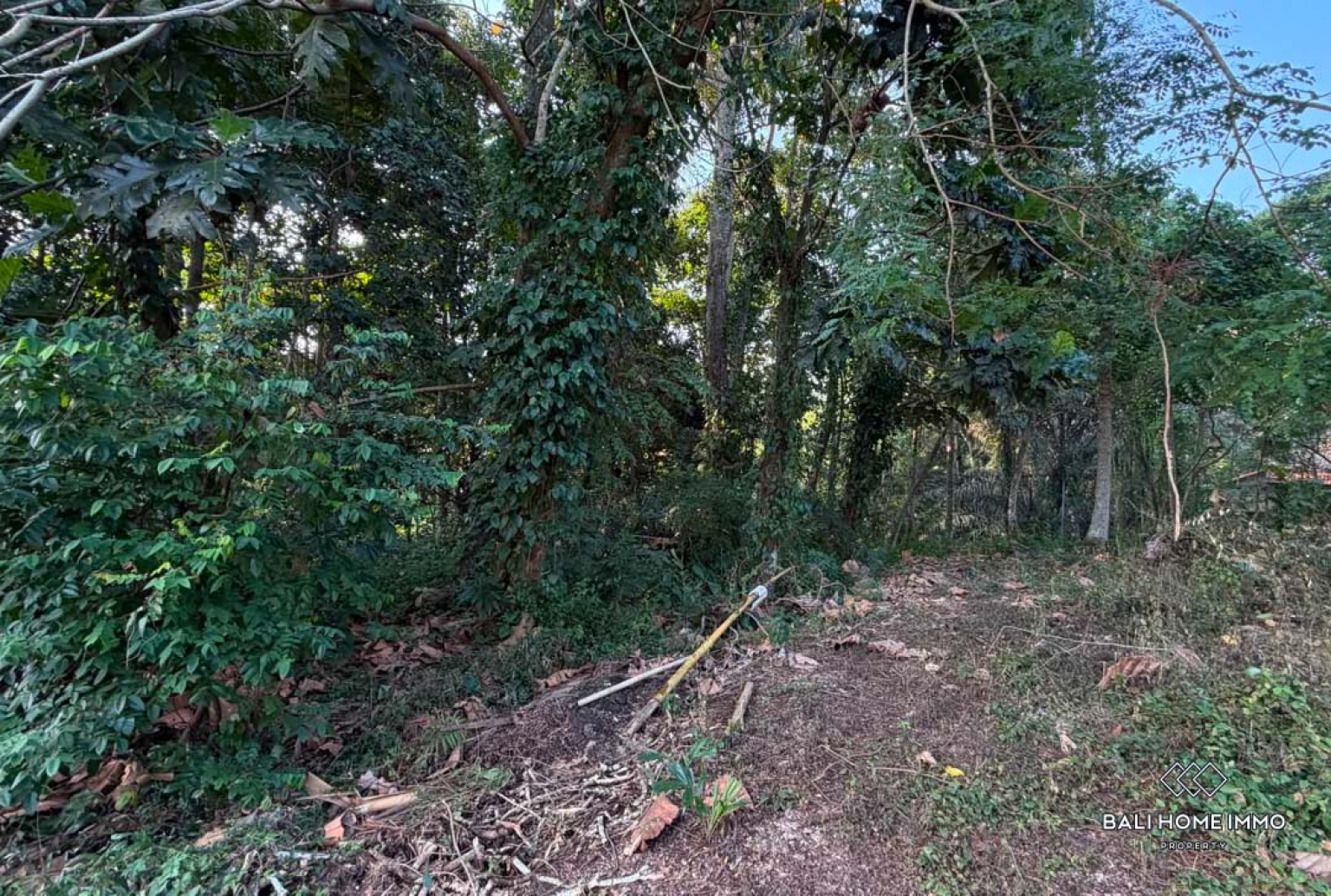 Riverside land in residential area for sale leasehold in Bali Near Canggu residential side view 4