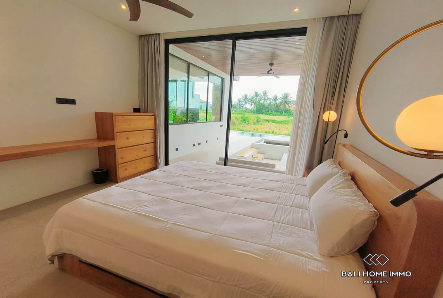 Luxe 3 bedroom Villa with Rice Field View for sale in Ubud view 8