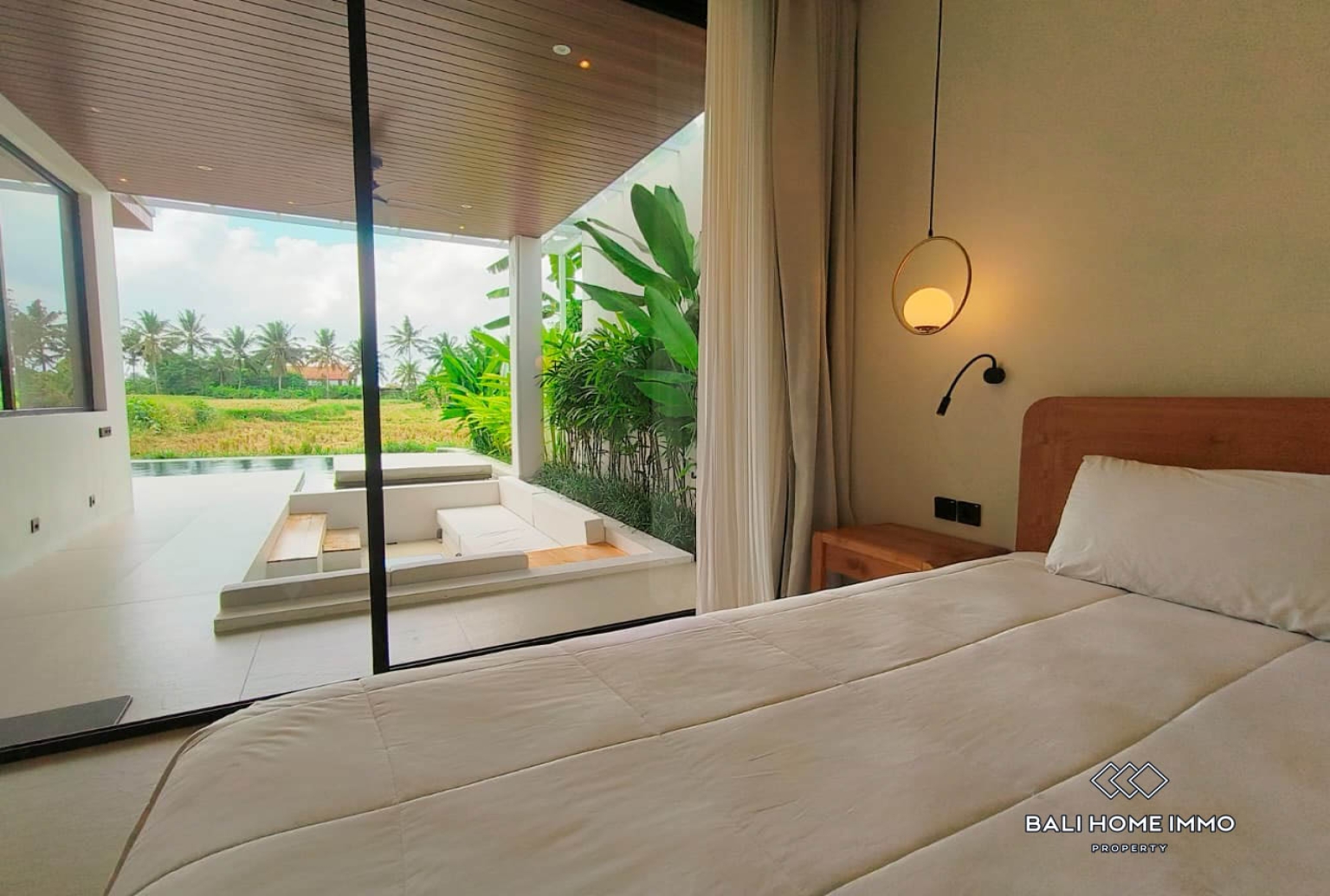 Luxe 3 bedroom Villa with Rice Field View for sale in Ubud view 9