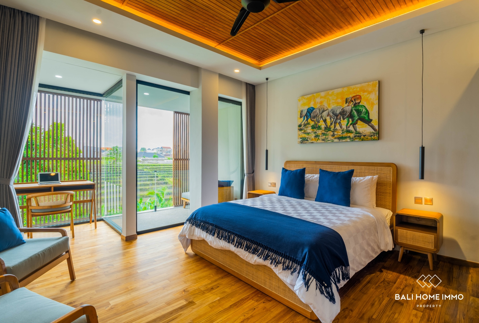 Spacious 4-Bedroom Rice Field View Villa for Rent and Sale in Pererenan view 7