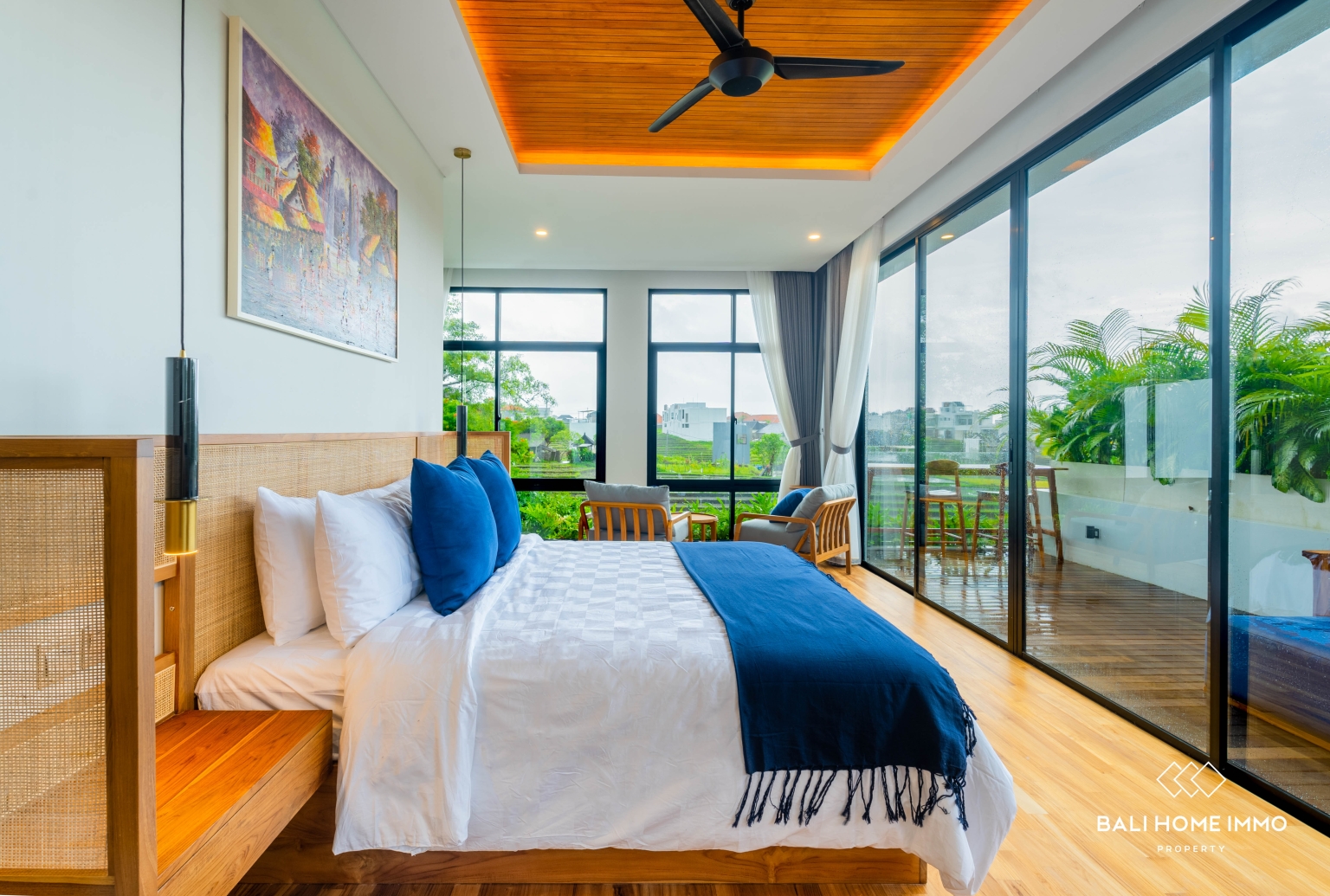 Spacious 4-Bedroom Rice Field View Villa for Rent and Sale in Pererenan view 5