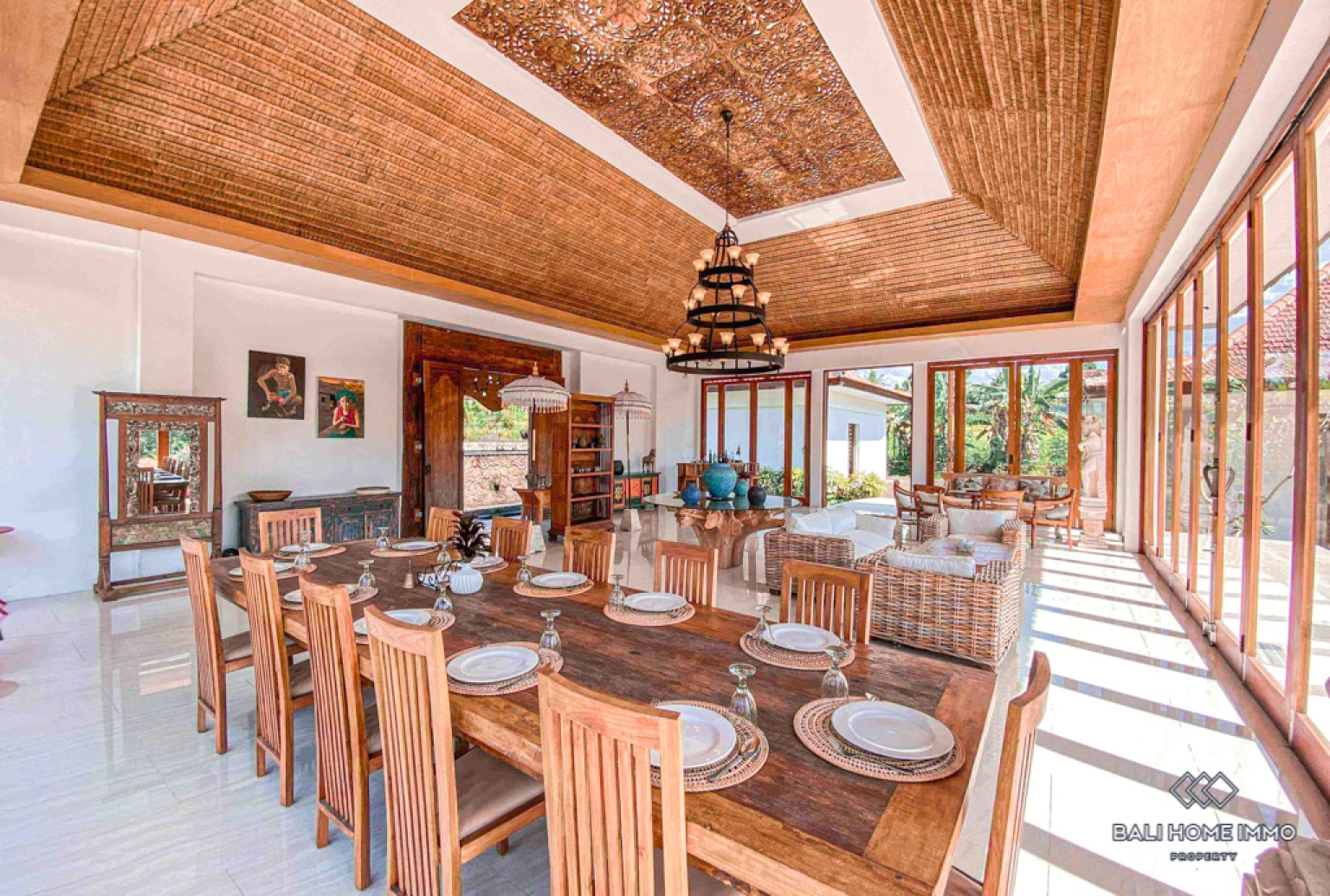 Spacieuse villa de 5 chambres à louer à Bali Ubud view 12