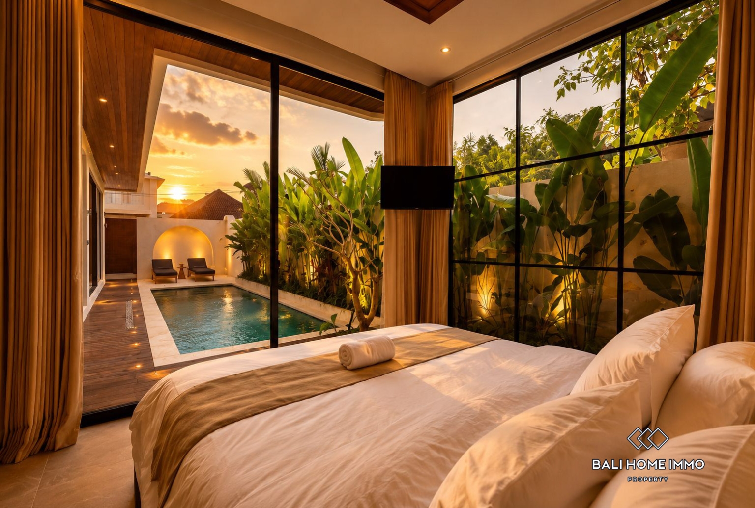 Stunning 3 Bedroom Villa for Sale in Bali Canggu Batubolong Echobeach view 9