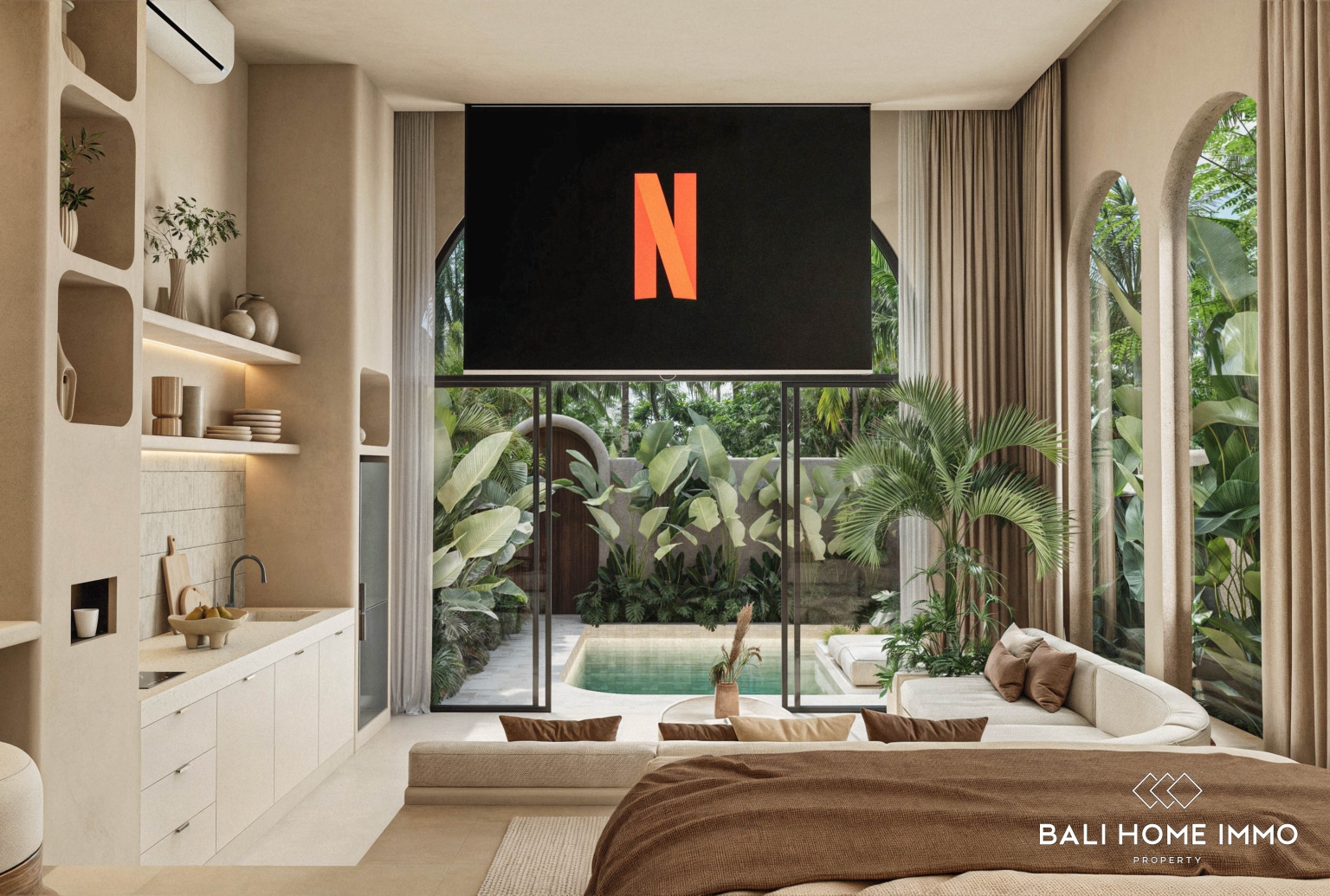 Stylish Off Plan 1 Bedroom Villa for Sale Leasehold Just 5 Minutes from Nunggalan Beach view 5