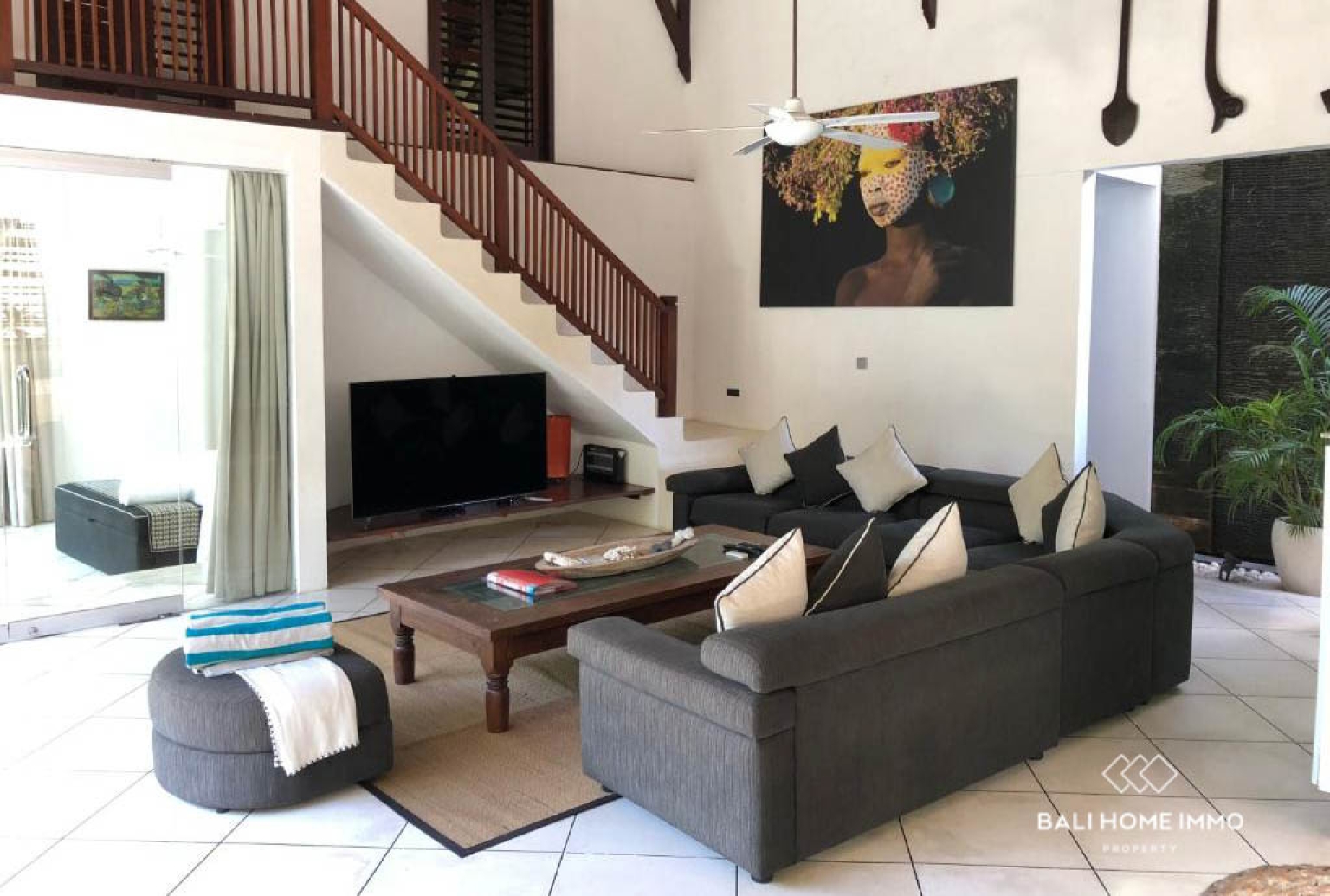 Villa élégante de 2 chambres avec salon ouvert à louer à l'année à Umalas view 5
