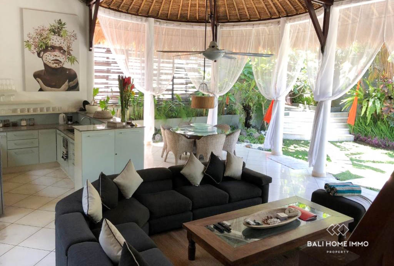 Villa élégante de 2 chambres avec salon ouvert à louer à l'année à Umalas view 4