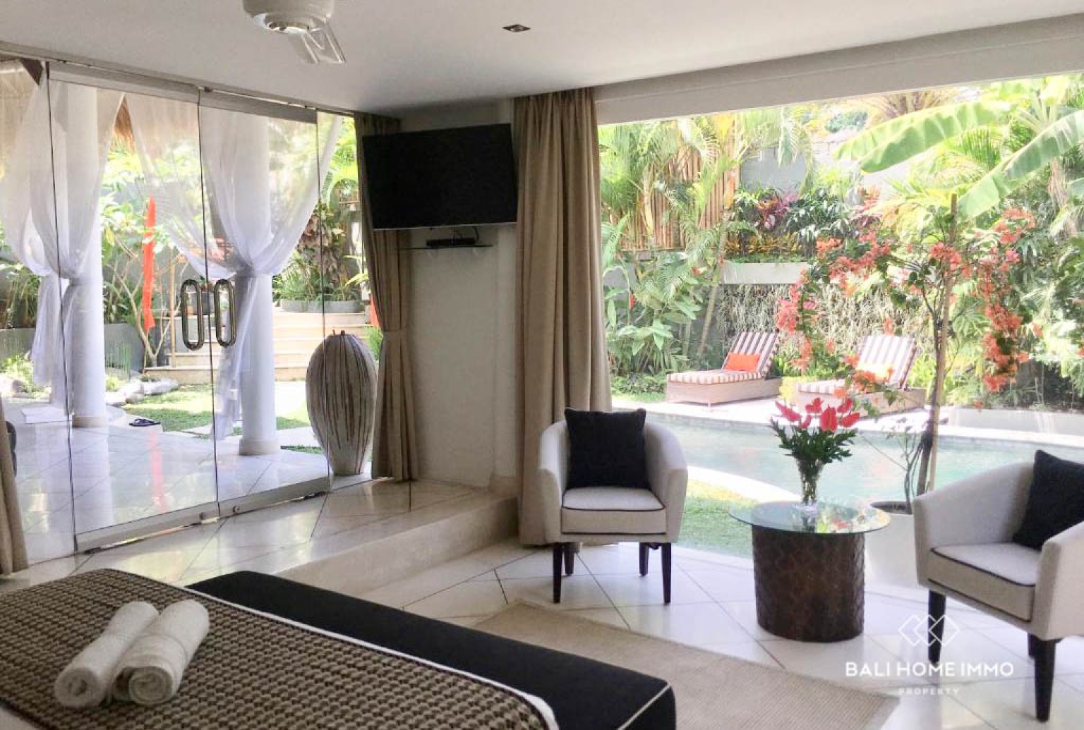 Villa élégante de 2 chambres avec salon ouvert à louer à l'année à Umalas view 7