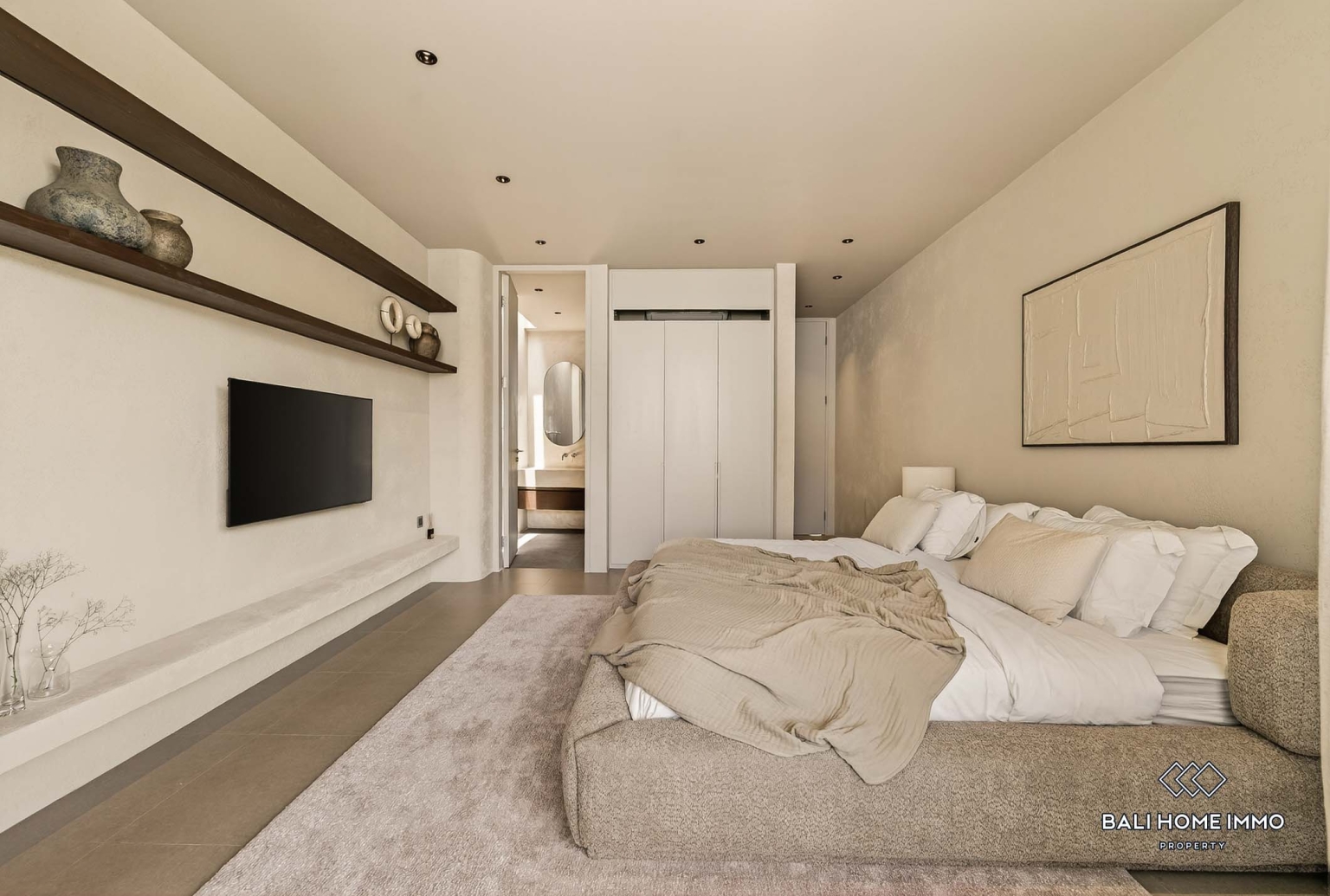 Stylish 3 Bedrooms holiday villa for sale in Bali, Canggu, residential side view 12