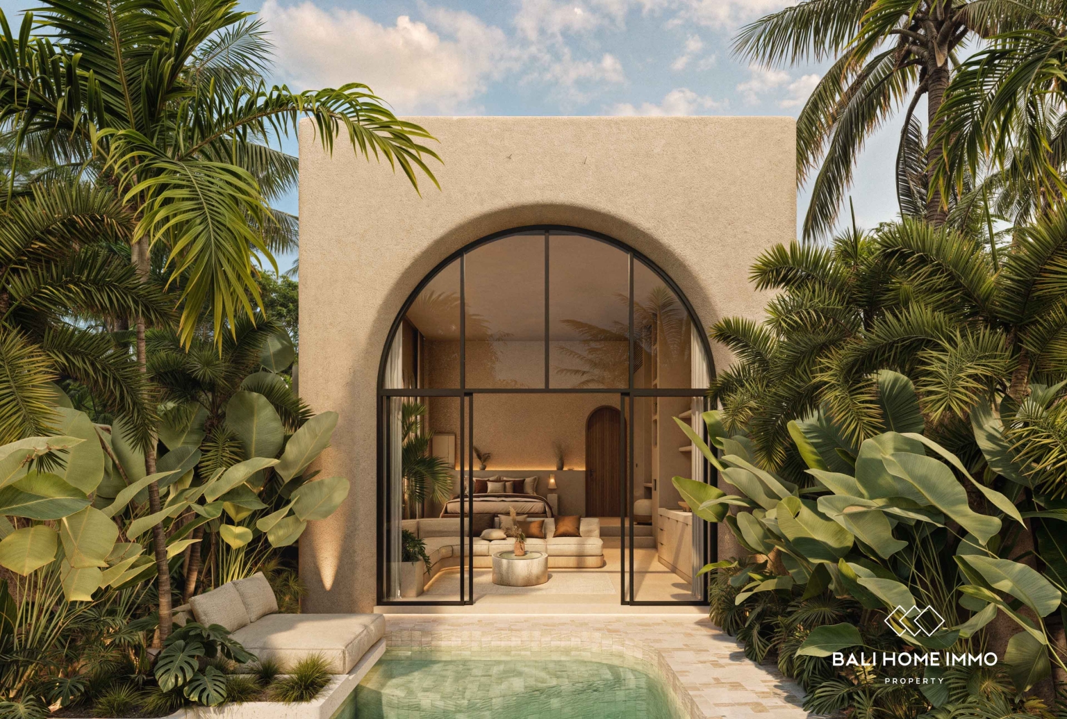 Villa 1 Kamar Tidur Bergaya Modern Dijual Hanya 5 Menit dari Pantai Nunggalan view 3