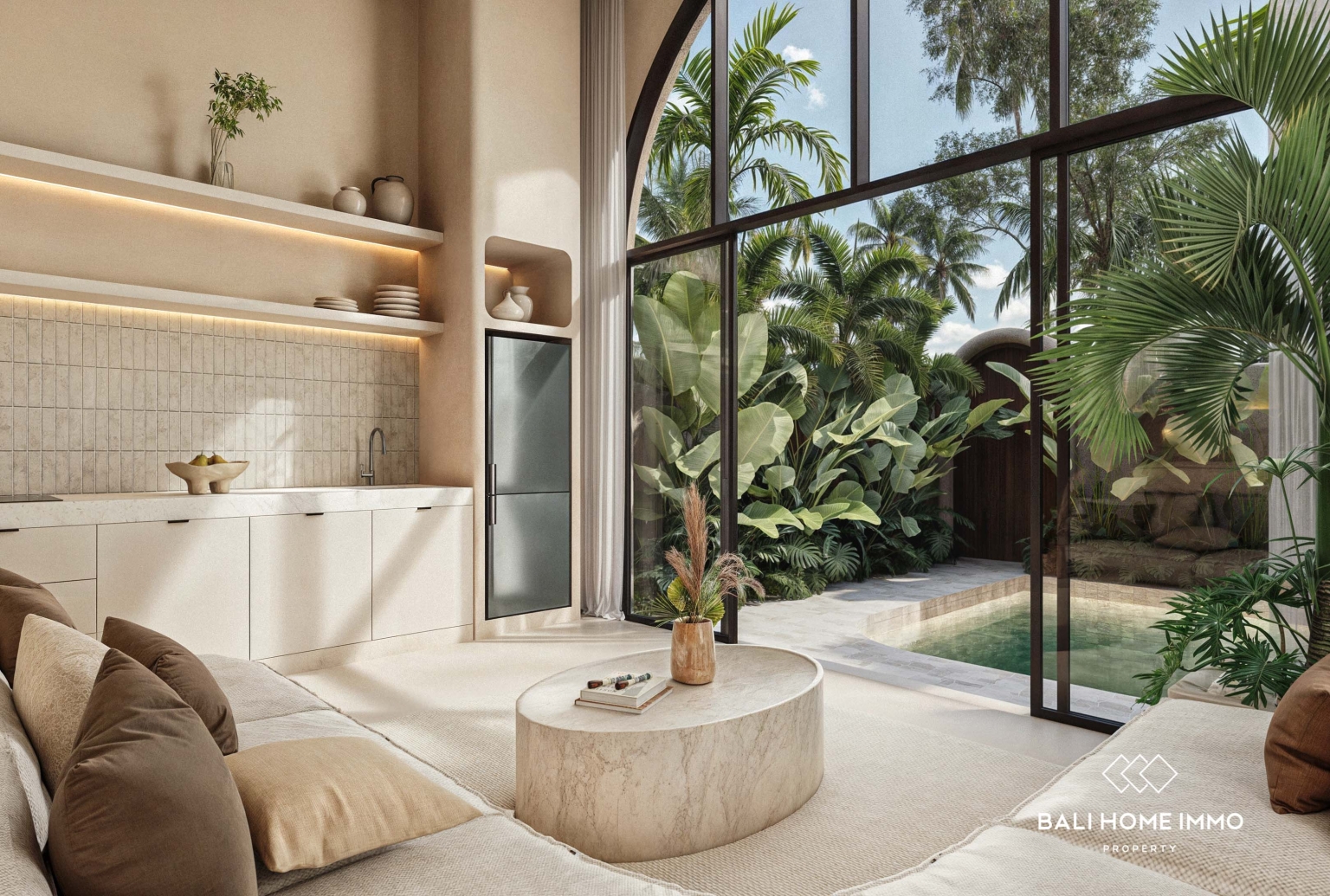 Villa 1 Kamar Tidur Bergaya Modern Dijual Hanya 5 Menit dari Pantai Nunggalan view 11