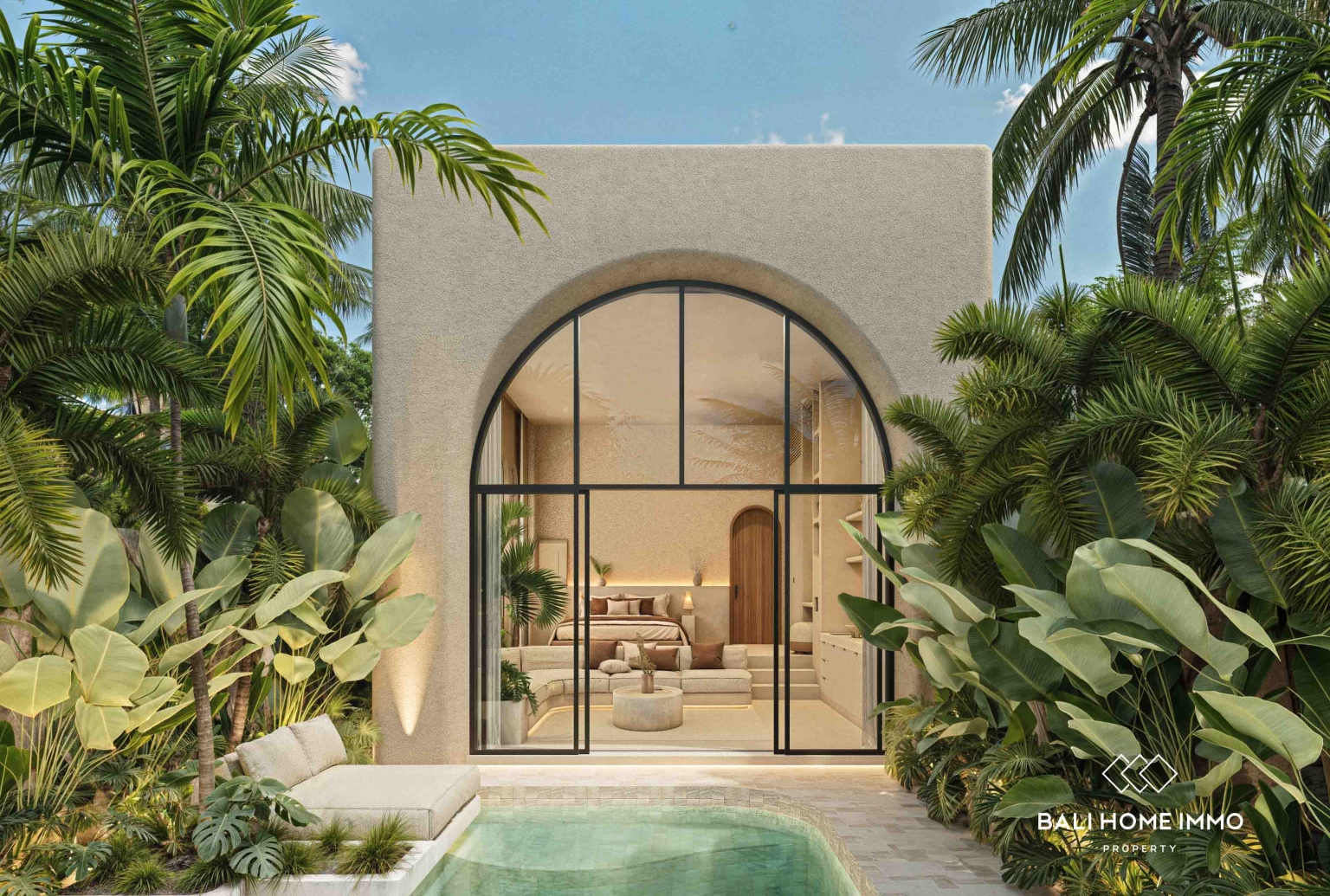 Villa 1 Kamar Tidur Bergaya Modern Dijual Hanya 5 Menit dari Pantai Nunggalan view 2