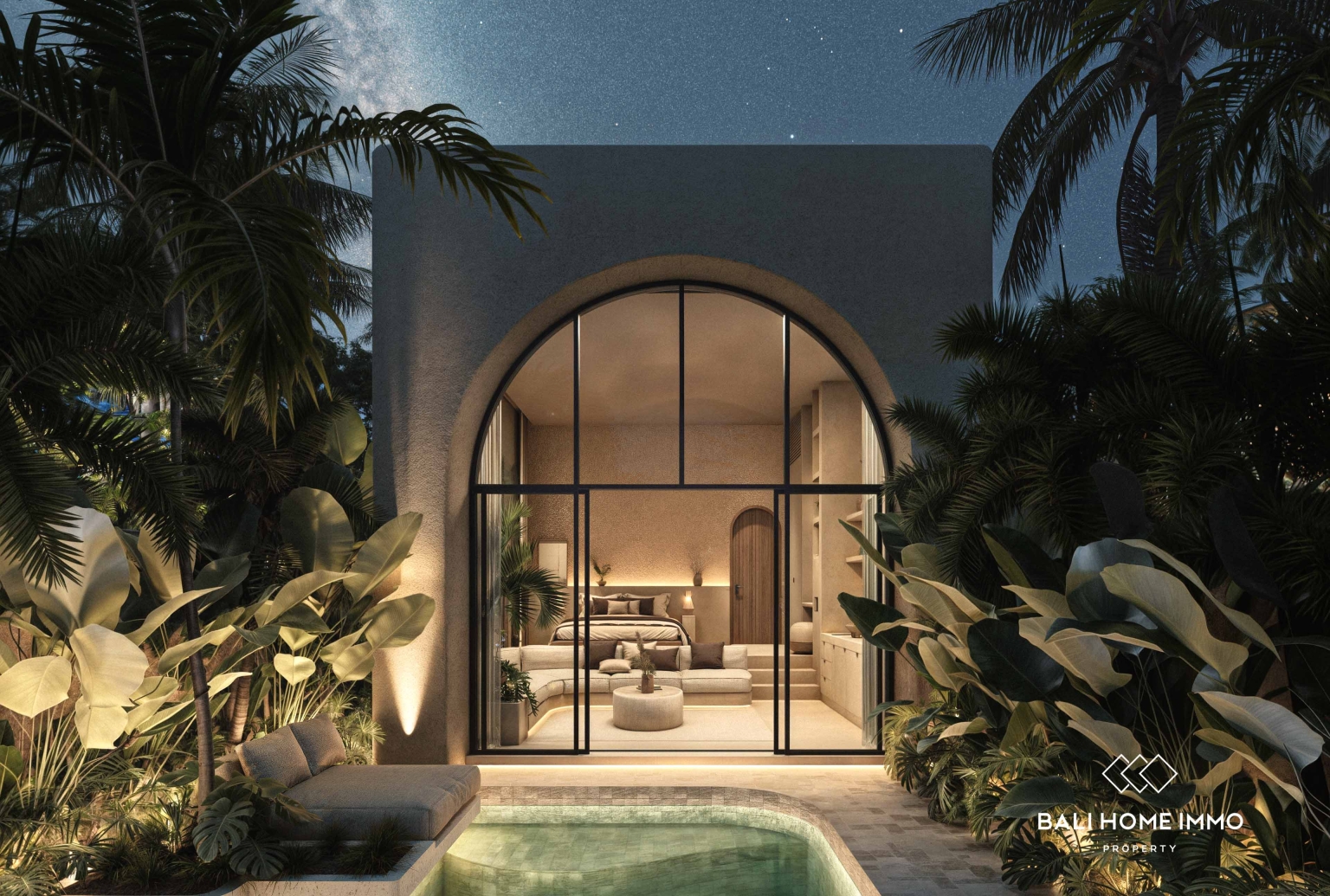 Villa 1 Kamar Tidur Bergaya Modern Dijual Hanya 5 Menit dari Pantai Nunggalan view 5