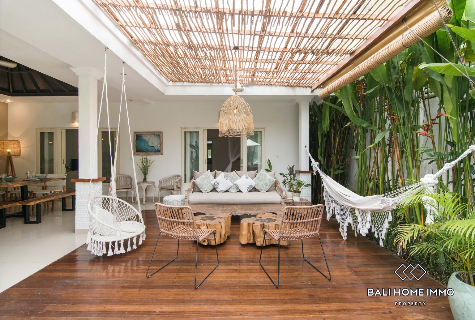 Three units of 3 bedroom villa for rent in Canggu Berawa Beachside view 2