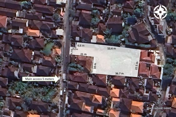 Image 1 from 11.6 are street front land for sale in Umalas Bali