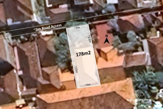 Image 1 from Dijual tanah seluas 1.7 are jarak berjalan kaki dari Pantai Sanur Bali