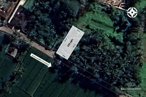 Image 1 from 1.9 are land with ricefield view for sale in kedungu