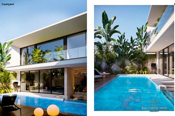 Image 2 from 2 Bedroom Luxury Design Villa For Sale Leasehold in Canggu Residential Side