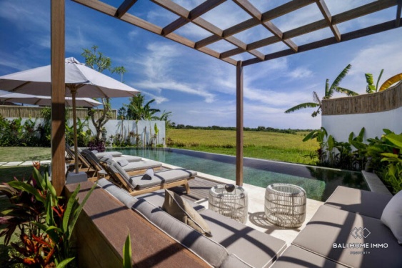 Image 13 from 2 bedroom modern tropical villa with ricefield view for sale leasehold in cemagi beachside