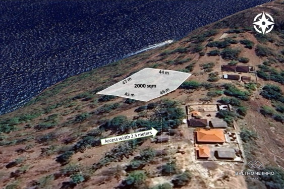 Image 1 from Tanah seluas 20 are berpemandangan laut dijual leasehold di Nusa Penida