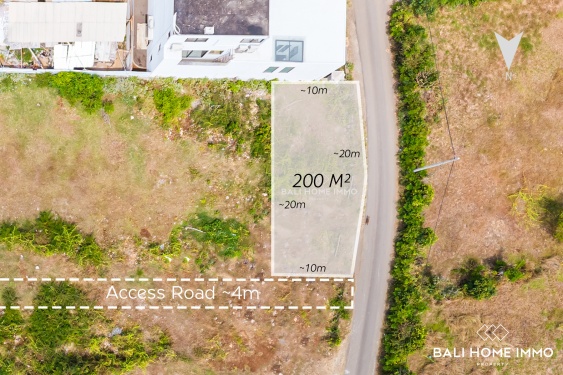 Image 1 from 200 sqm Touristic Zoning Land for Sale Leasehold with Ocean View in Melasti