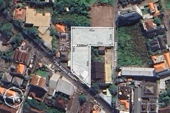 Image 1 from 22 are Commercial Touristic Land for Sale Leasehold in Bali Kuta Legian