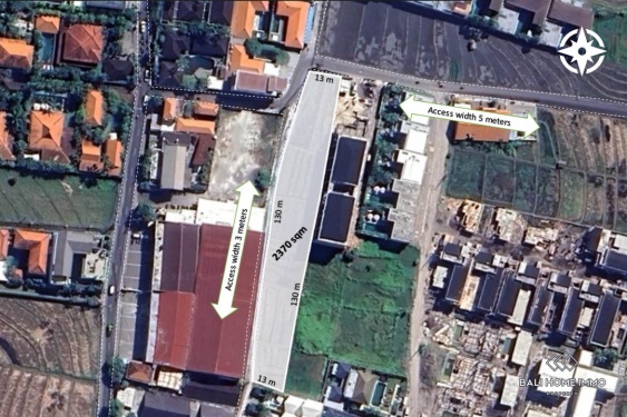 Image 1 from 23.7 are streetfront land in touristic zone for sale leasehold in berawa