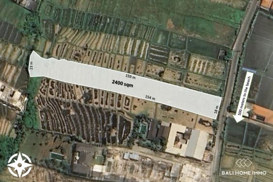 Image 1 from 24 are streetfront for sale leasehold near cemagi beach