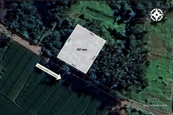 Image 1 from 3.87 are land with ricefield view for sale in kedungu