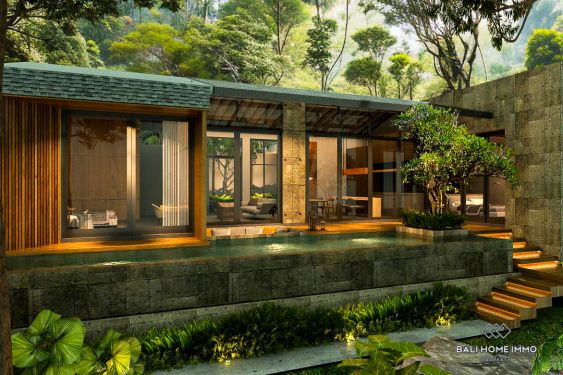Image 1 from Villa 3 Kamar Pinggir sungai Rancangan Arsitek  Dijual di Ubud Bali
